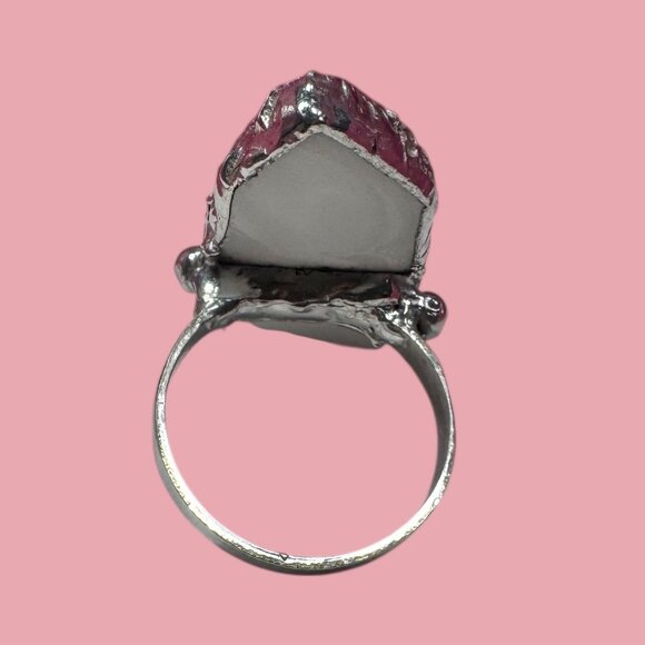 Artisan Crafted Peter Rabbit Wedgewood Broken China Ring With Repurposed Silver - Picture 4 of 11